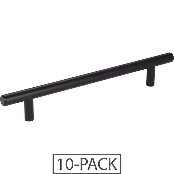 Elements 128 mm Center-to-Center Matte Black Naples Cabinet Bar Pull, 220MB-10 - main